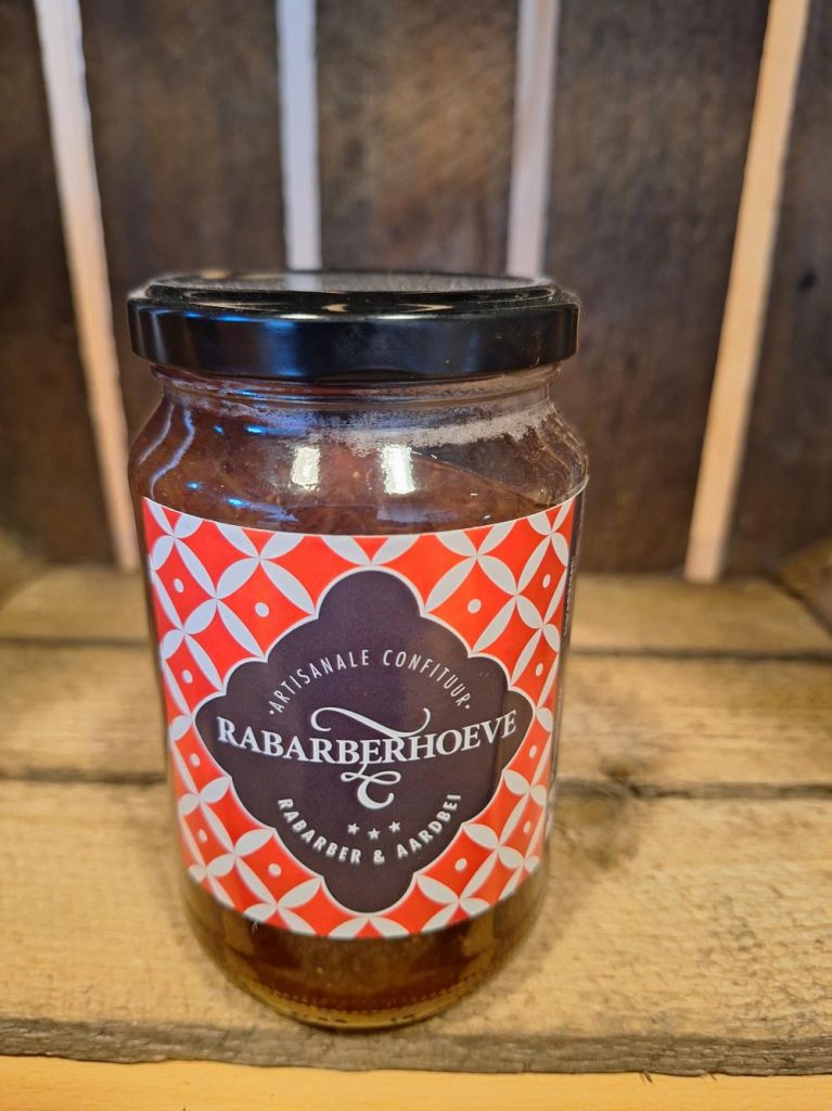 Rabarber aardbei Confituur
